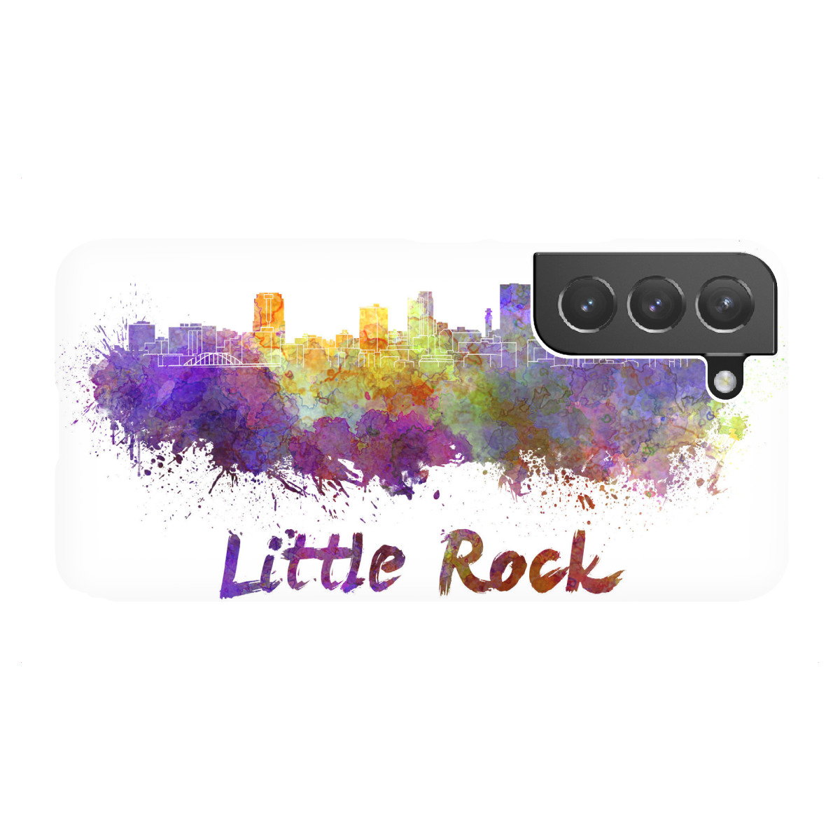 "LITTLE ROCK skyline colorful"für Samsung Galaxy - Premium-Case Handyhülle artboxONE