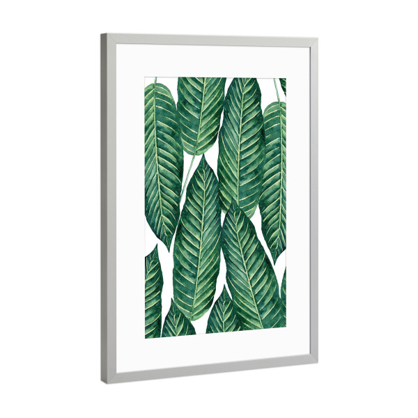 Poster mit Rahmen Silber "Hello Freshness" artboxONE - Natur
