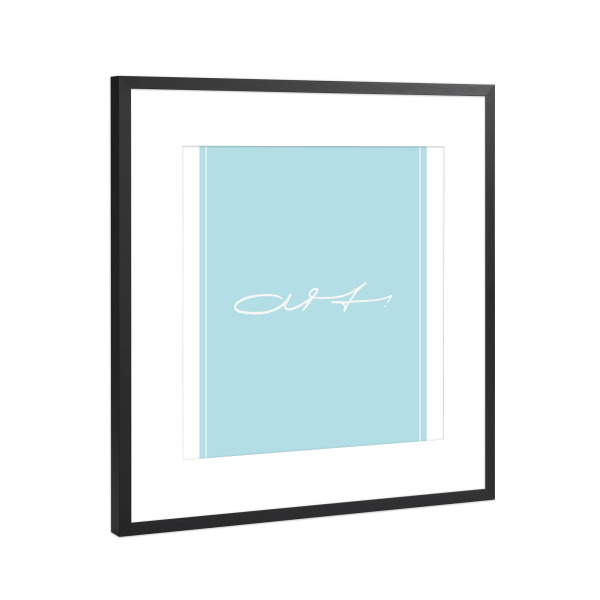 Poster mit Rahmen Schwarz (Metallic) "Art.two" artboxONE - Typografie - Art,Schriftzug,Typografie,Artwork,Kunst,Typo,Typography