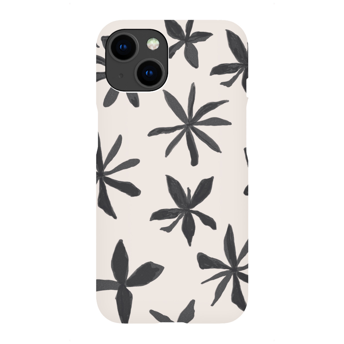"Black and White Eclectic Flowers"für iPhone - Premium-Case Handyhülle artboxONE