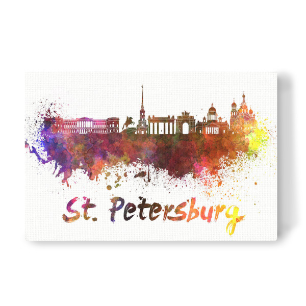 Leinwandbild "SAINT PETERSBURG skyline-l" artboxONE - Städte,Abstrakt,Architektur