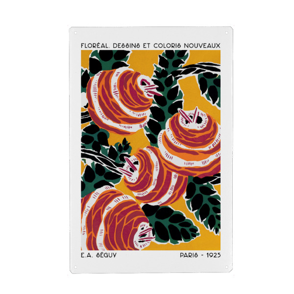 Holzbild "Art Nouveau Floréal" artboxONE - Natur,Floral,Abstrakt