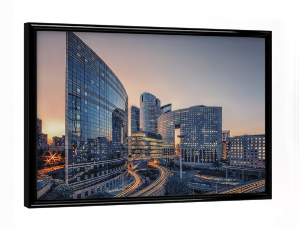 Poster mit schwarzem Rahmen "La Defense District" artboxONE - Städte,Reise,Architektur,Städte / Paris,Reise / Länder