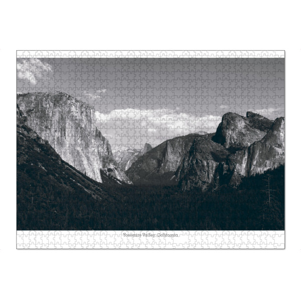 Puzzle Ravensburger "Das Yosemite-Tal" artboxONE - Natur,Reise,Schwarzweiß,Reise / Länder