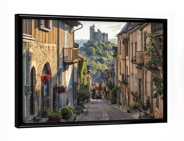 Poster mit schwarzem Rahmen "Najac Village" artboxONE - Städte,Reise,Architektur,Reise / Länder