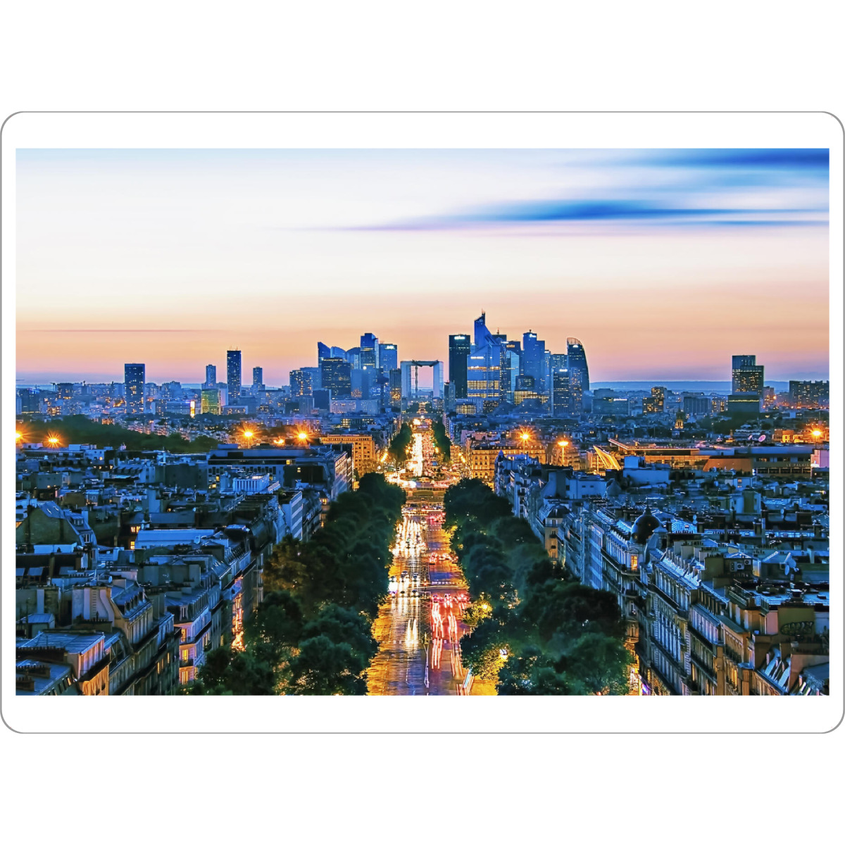 Tischset "West Paris View" artboxONE - Städte,Reise,Architektur,Städte / Paris,Reise / Länder