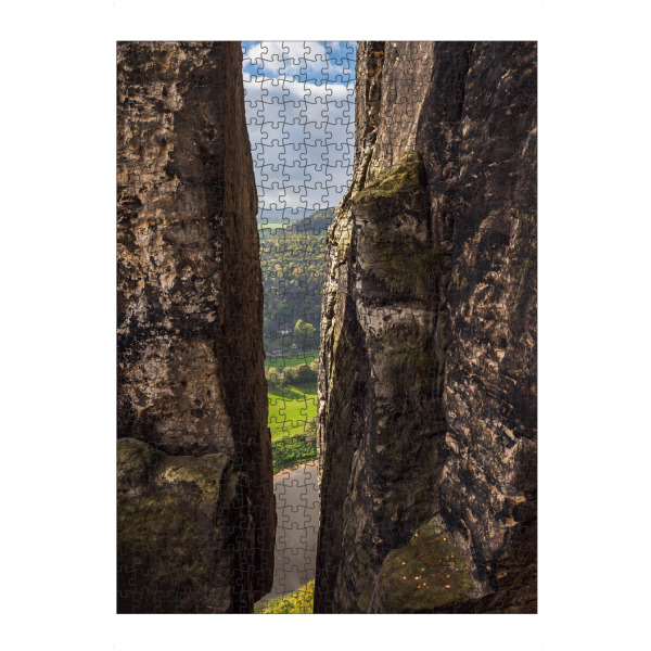 artboxONE Puzzle "Blick durch eine Felsspalte" artboxONE - Natur,Reise