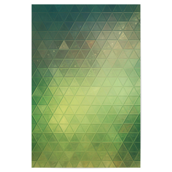 Poster "Mosaic green" artboxONE - Abstrakt,Geometrie - Mosaic,Pattern,Decoration,Triangle,Colors,Abstration,Abstract,Abstrakt,Geometrie,Geometry