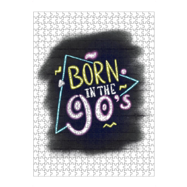 artboxONE Puzzle "Born In The 90s" artboxONE - Typografie,Lustig
