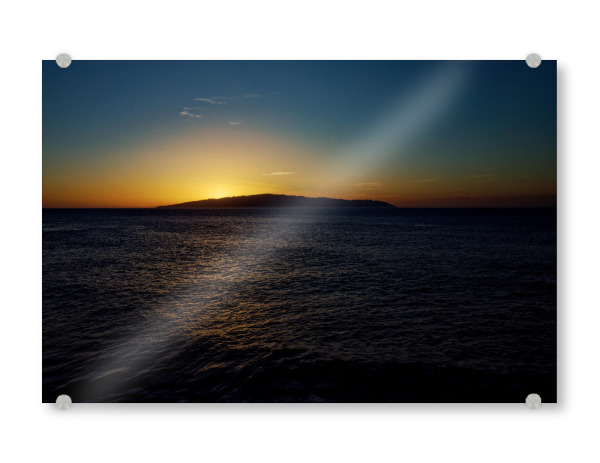Acrylglasbild "Teneriffa - Sonnendown La Gomera" artboxONE - Städte,Natur,Reise,Reise / Strand und Meer,Reise / Länder