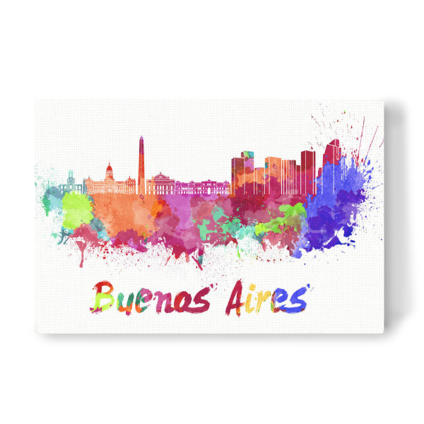 Leinwandbild "BUENOS AIRES skyline-b" artboxONE - Städte,Reise,Abstrakt,Architektur