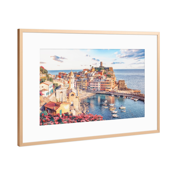 Poster mit Rahmen Kupfer "Beautiful Vernazza" artboxONE - Städte,Reise,Architektur,Reise / Strand und Meer,Reise / Länder