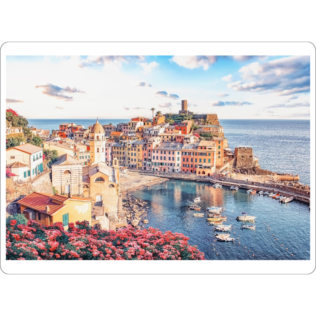 Tischset "Beautiful Vernazza" artboxONE - Städte,Reise,Architektur,Reise / Strand und Meer,Reise / Länder