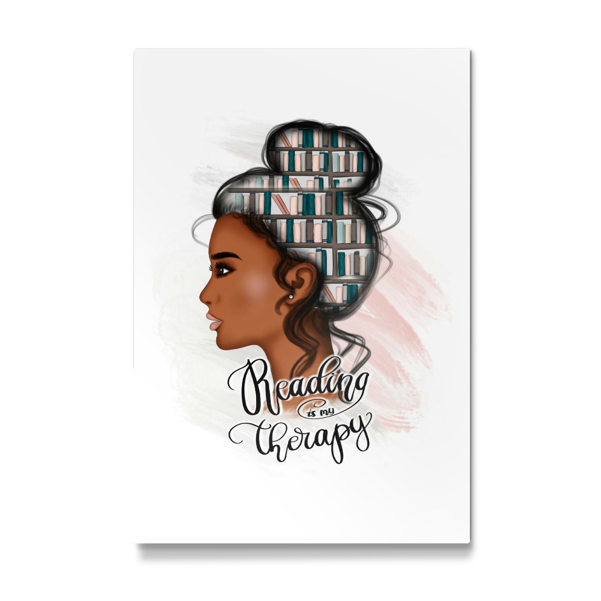 Galerie-Print "Reading Is My Therapy | Afro Girl" 75x50 cm artboxONE