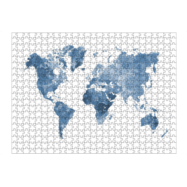 artboxONE Puzzle "Watercolor world map-g" artboxONE - Abstrakt,Kartografie
