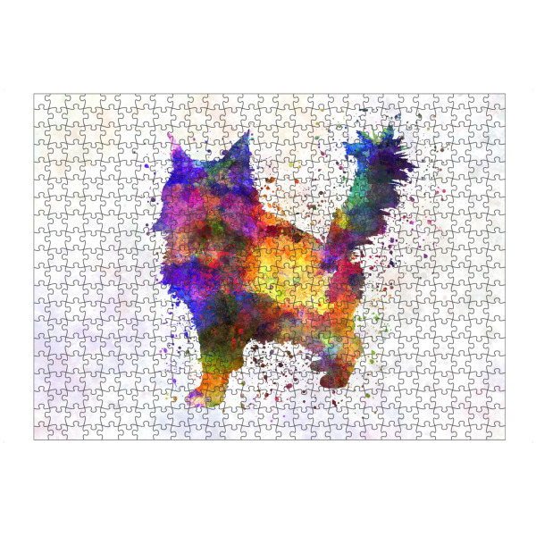Puzzle Ravensburger "Maine coon cat in watercolor" artboxONE - Tiere,Abstrakt