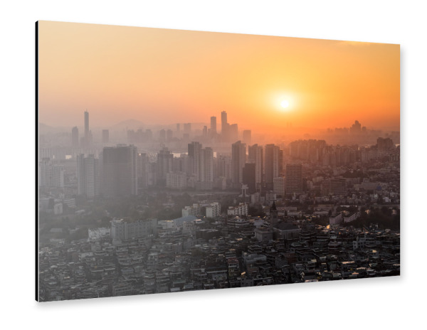 Alu-Dibond "Seoul, South Korea" 30x20 cm artboxONE