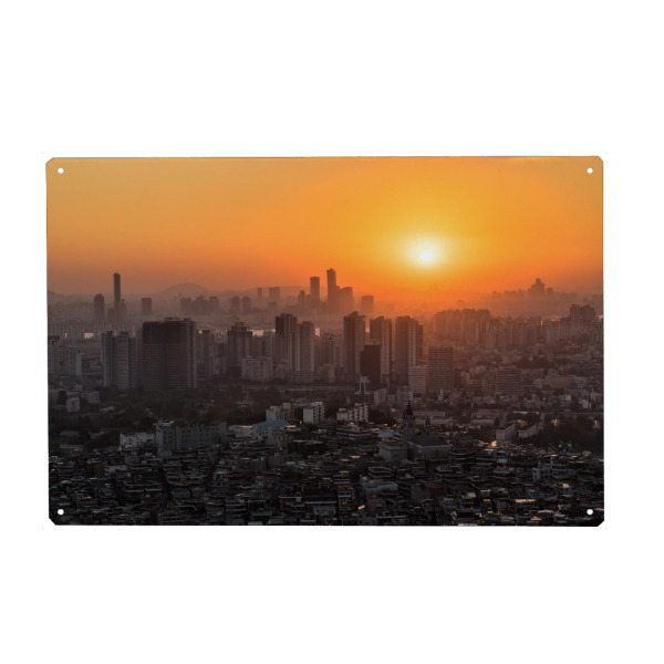 Metall Poster "Seoul, South Korea" artboxONE - Städte,Architektur