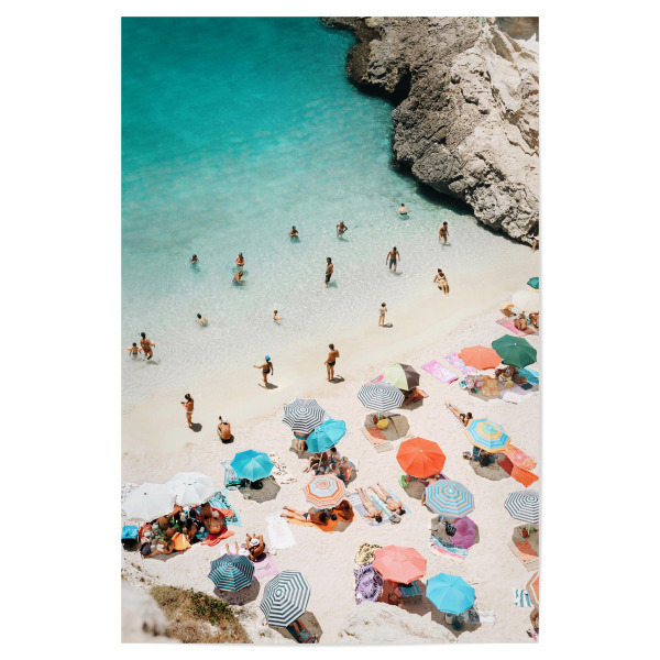 Poster "A Day At The Beach" artboxONE - Natur,Menschen,Reise / Strand und Meer,Für Mama,Für Papa