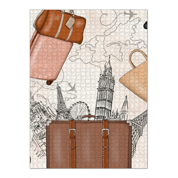 Puzzle Ravensburger "Travel Pattern" artboxONE - Städte / London,Reise,Städte / Paris,Reise / Länder