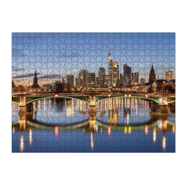 artboxONE Puzzle "Frankfurt am Main am Abend" artboxONE - Reise,Architektur,Städte / Frankfurt