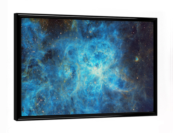 Poster mit schwarzem Rahmen "Tarantelnebel - Hubble Farbpalette" artboxONE - Galaxy
