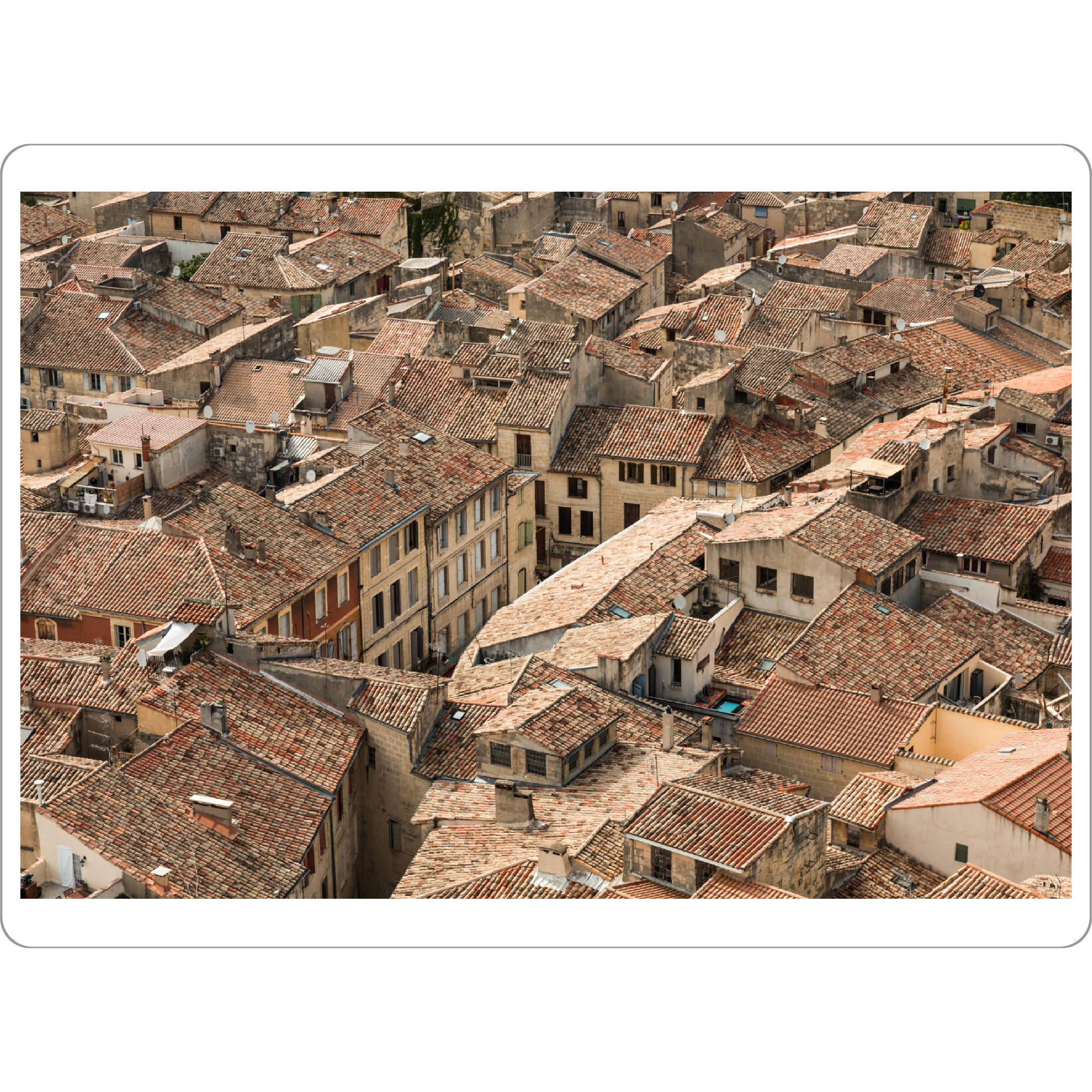 Tischset "Roofs of Sommieres" artboxONE - Architektur