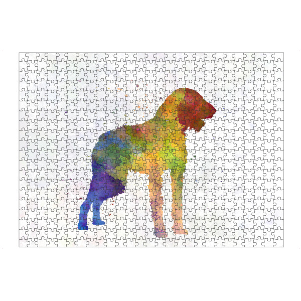 Puzzle Ravensburger "German Wirehaired Pointer" artboxONE - Tiere,Abstrakt