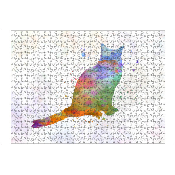artboxONE Puzzle "Balinese cat in watercolor" artboxONE - Tiere,Abstrakt