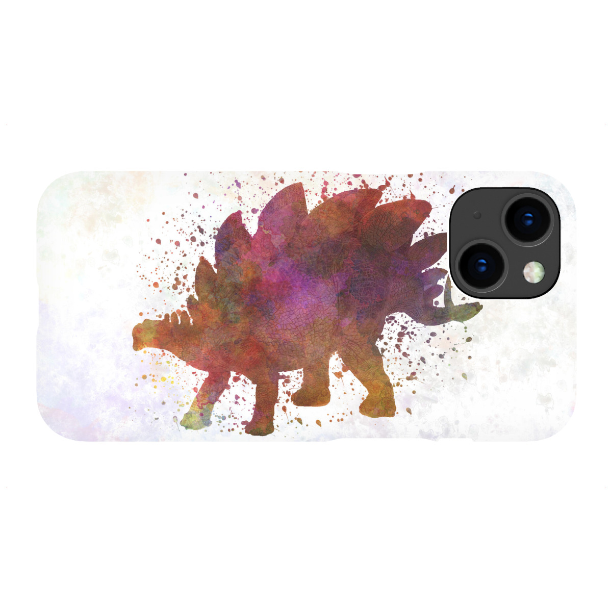 "Stegosaurus in watercolor"für iPhone - Premium-Case Handyhülle artboxONE