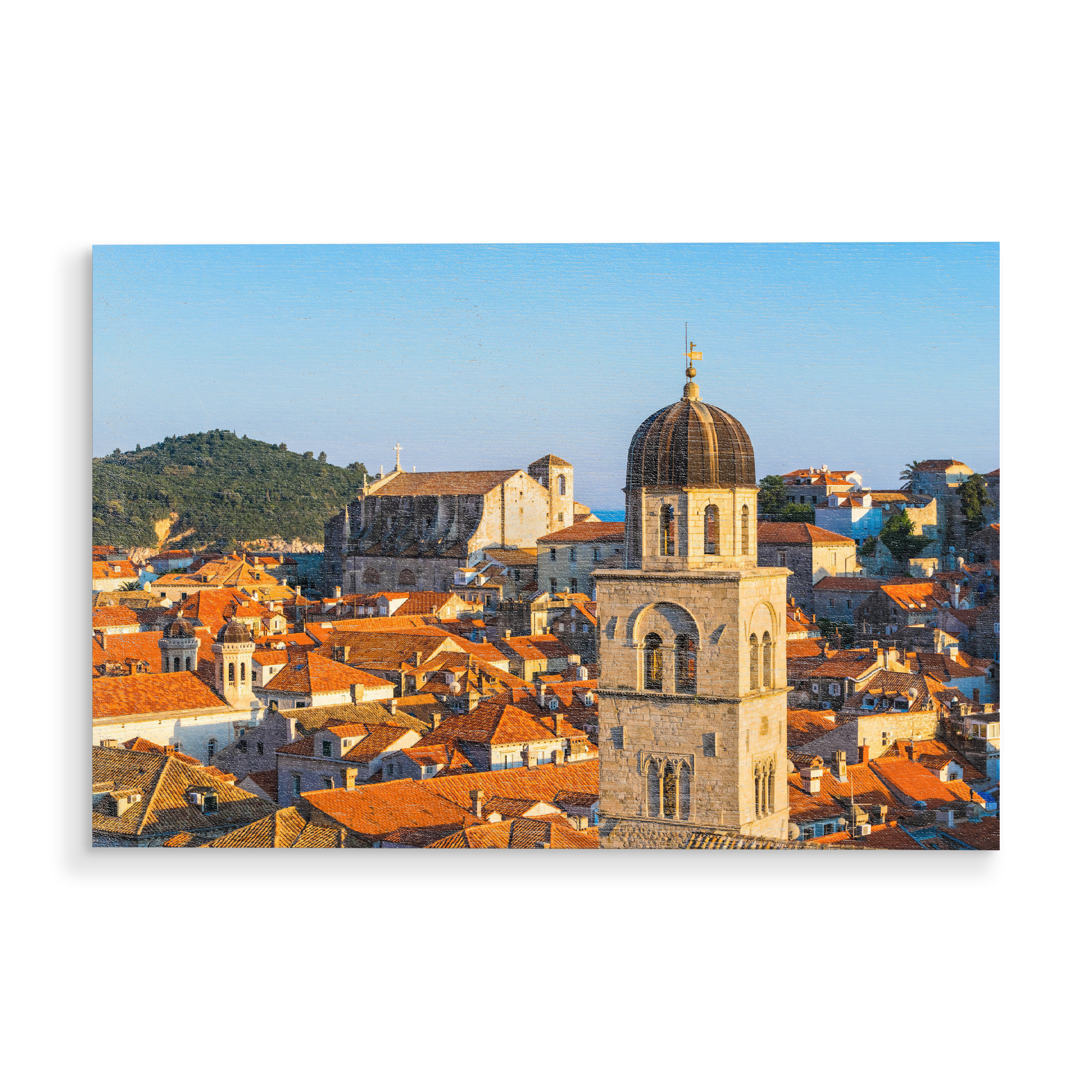 Holzbild "Panorama of Dubrovnik, Croatia" artboxONE - Städte