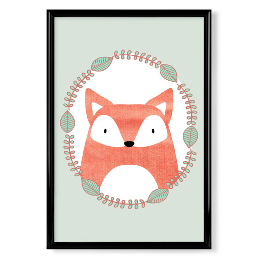 Kleiner Fuchs mit Kranz