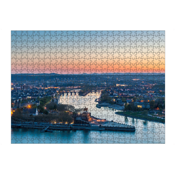 Puzzle Ravensburger "Koblenz at Sunset" artboxONE - Städte