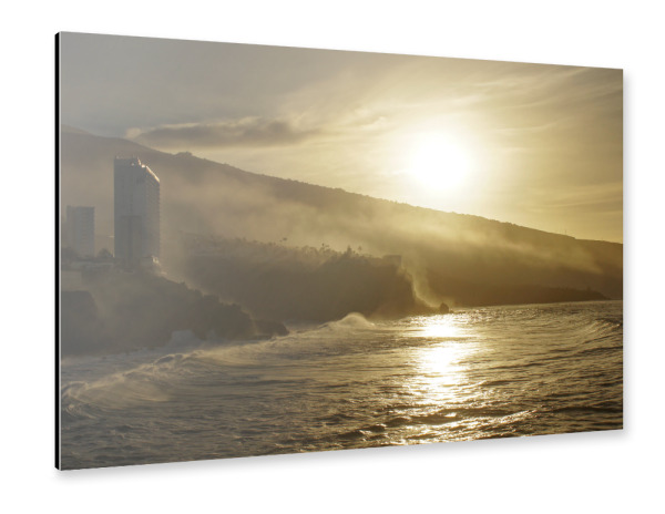 Alu-Dibond "Sundown im Nebel des Atlantiks" 30x20 cm artboxONE