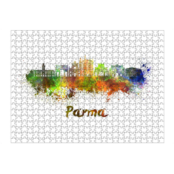 artboxONE Puzzle "PARMA skyline in watercolor-b" artboxONE - Städte,Abstrakt,Architektur