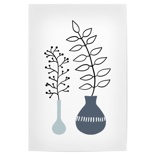 Poster 30x20 cm "Blossom Vase" artboxONE - Natur,Floral,Abstrakt,Geometrie
