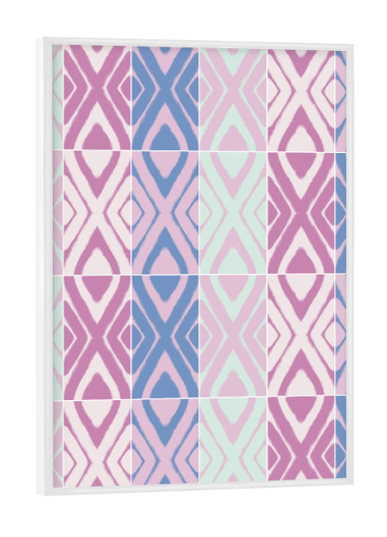 Poster mit weißem Rahmen "Pretty Airy Pattern Tiles" artboxONE - Geometrie