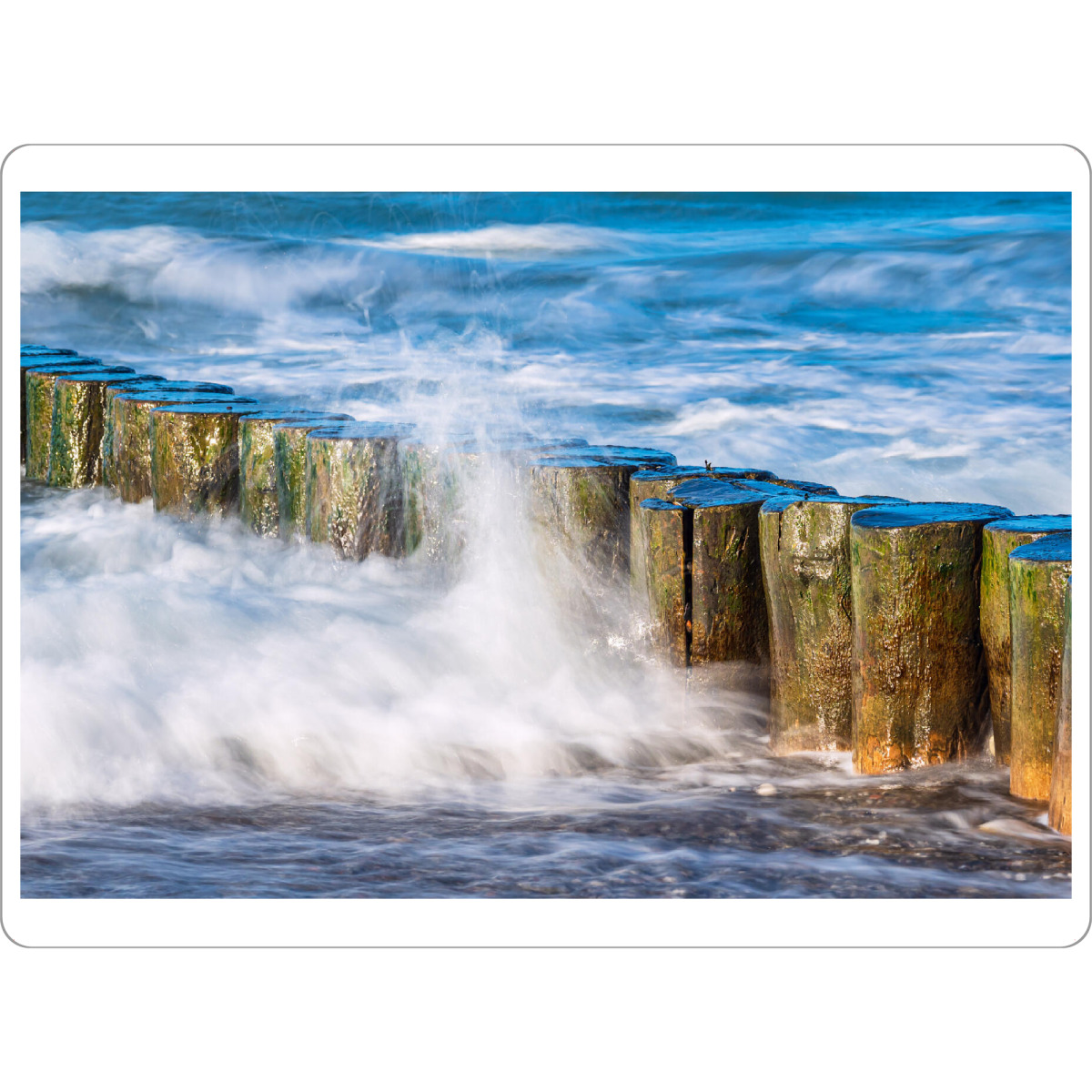 Tischset "Welle und Buhne an der Ostsee" artboxONE - Natur,Reise,Reise / Strand und Meer
