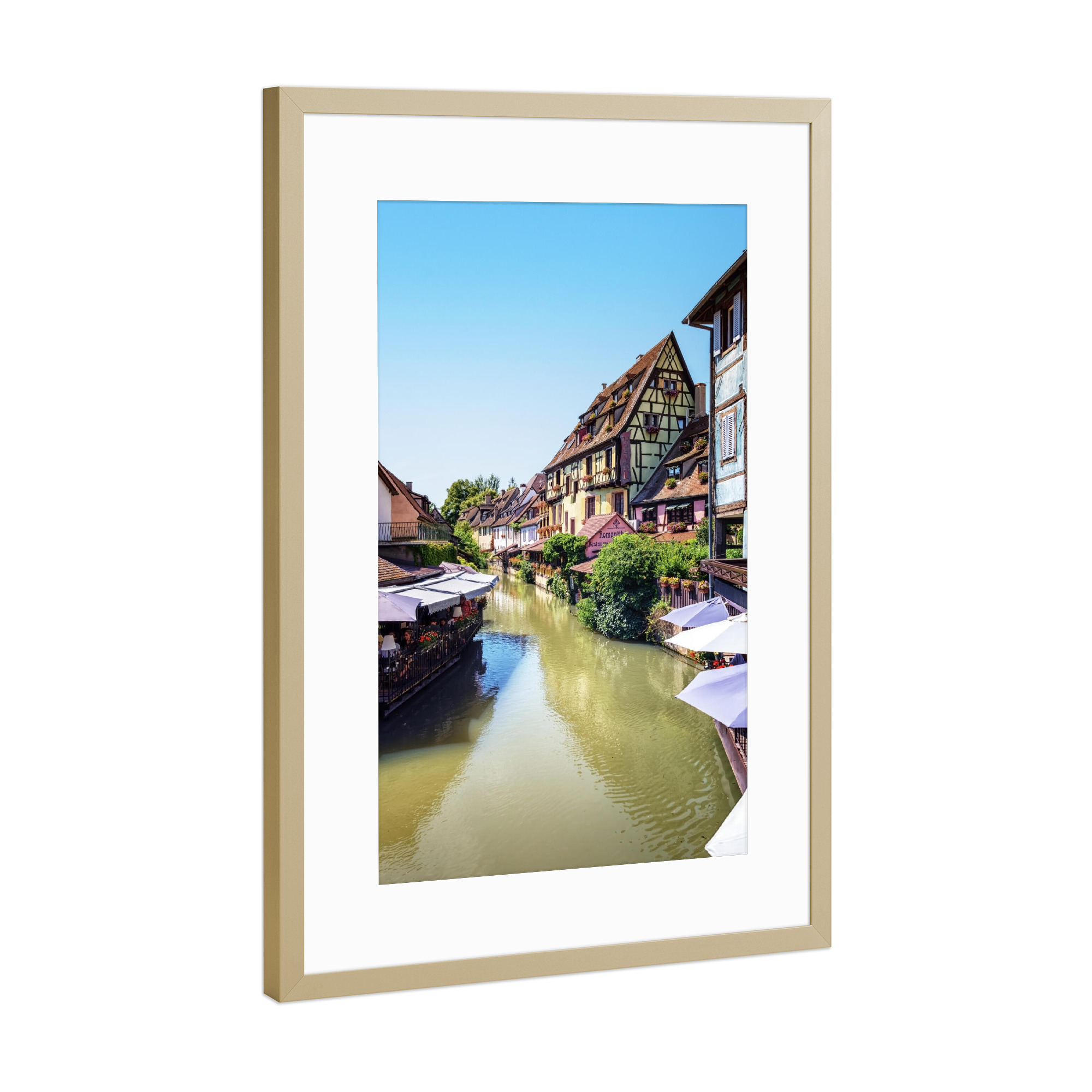 Poster mit Rahmen Gold "Architecture in Colmar" artboxONE - Städte,Reise,Architektur,Reise / Länder,Städte / Weitere