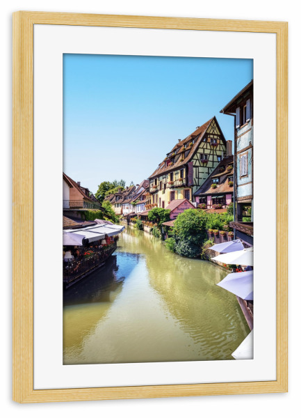 Poster mit Rahmen kiefer "Architecture in Colmar" artboxONE - Städte,Reise,Architektur,Reise / Länder,Städte / Weitere