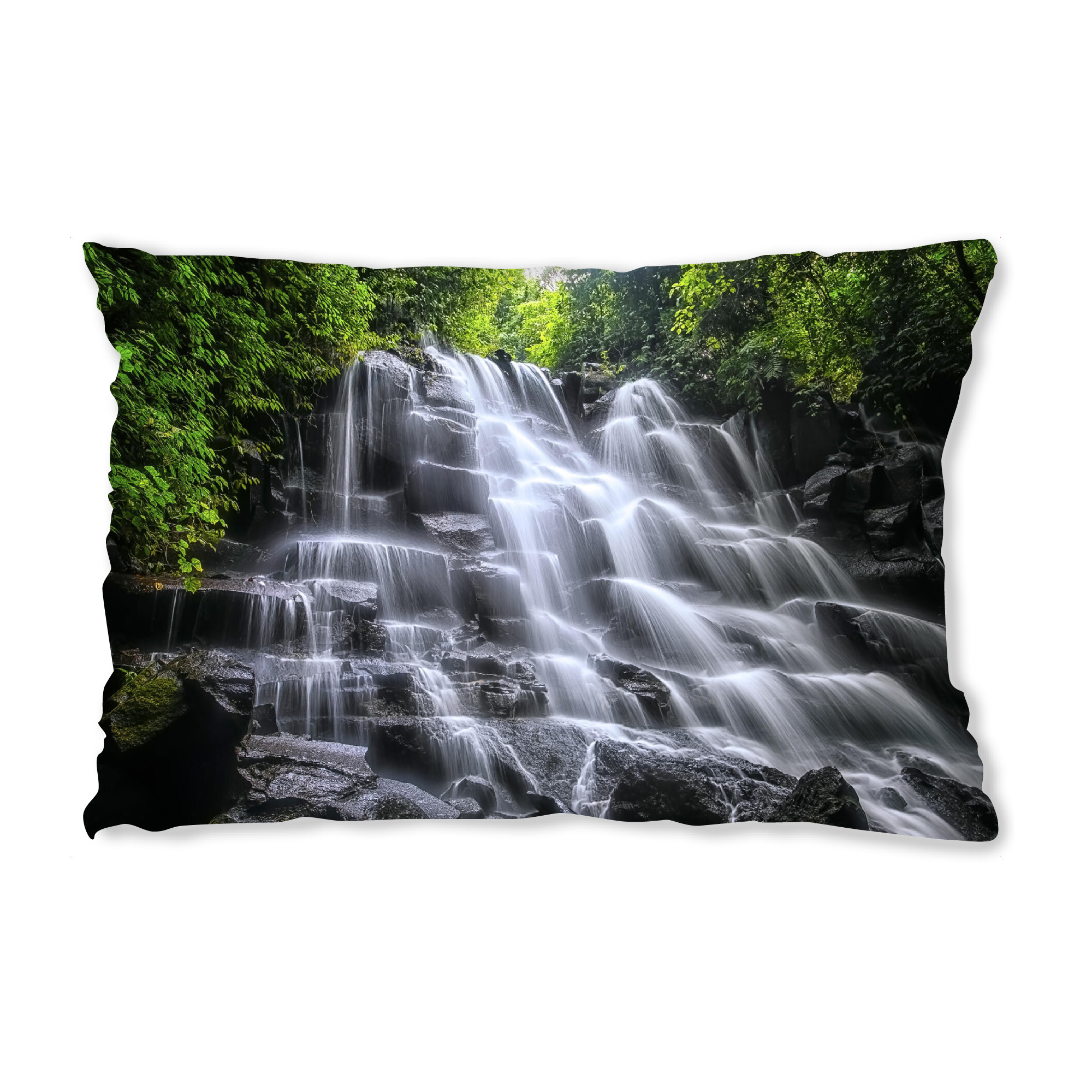 Design-Kissen "Waterfall in Bali" artboxONE - Natur,Reise,Reise / Asien,Reise / Länder