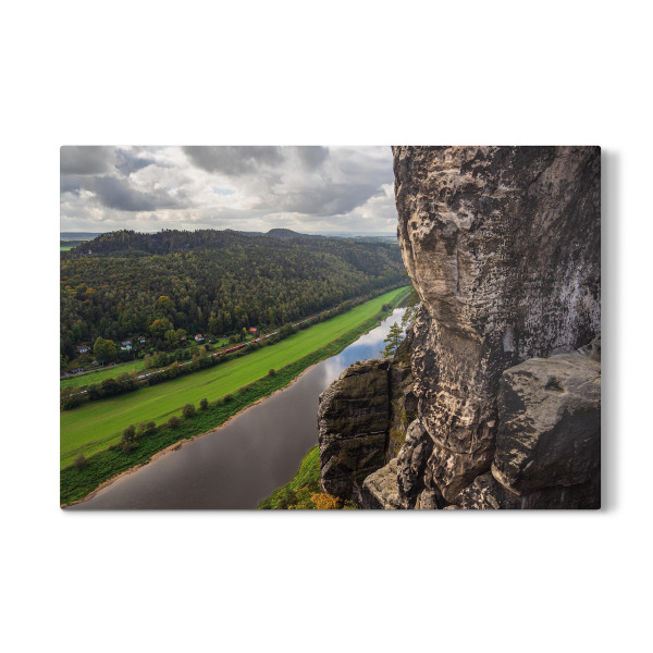 Galerie-Print "Felsen, Elbe und Wald" 30x20 cm artboxONE