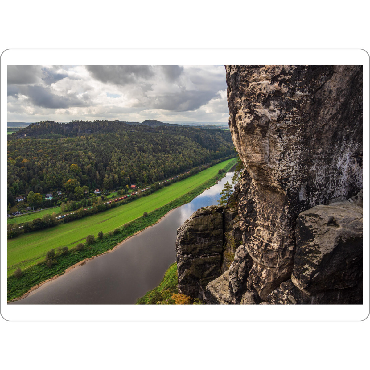 Tischset "Felsen, Elbe und Wald" artboxONE - Natur,Reise