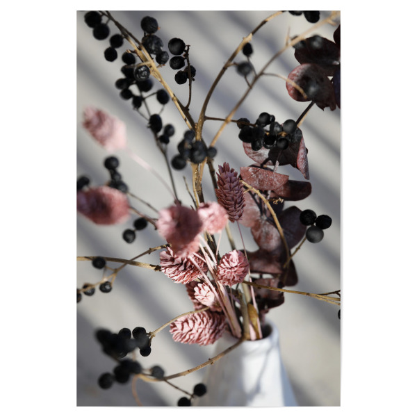 Poster 30x20 cm "Trockenblumen und Beeren" artboxONE - Natur,Floral,Abstrakt