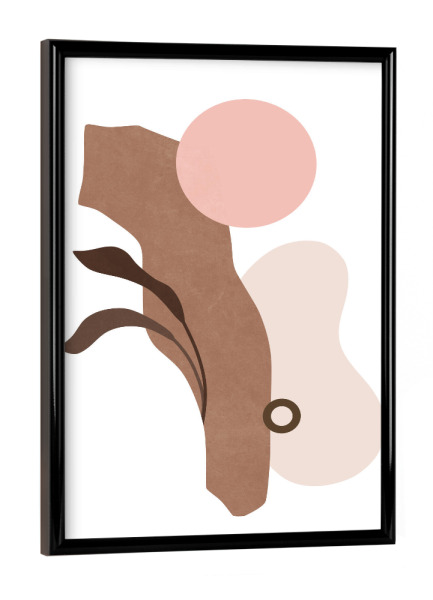 Poster mit schwarzem Rahmen "Blush Nature Impressions" artboxONE - Natur,Abstrakt,Arcadia