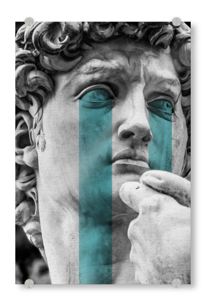 Acrylglasbild "David" artboxONE - Menschen - David,Statue,Michelangelo,Renaissance,Portrait,Closeup,Nahaufnahme