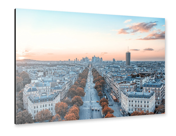 Alu-Dibond "West Paris Evening" 30x20 cm artboxONE