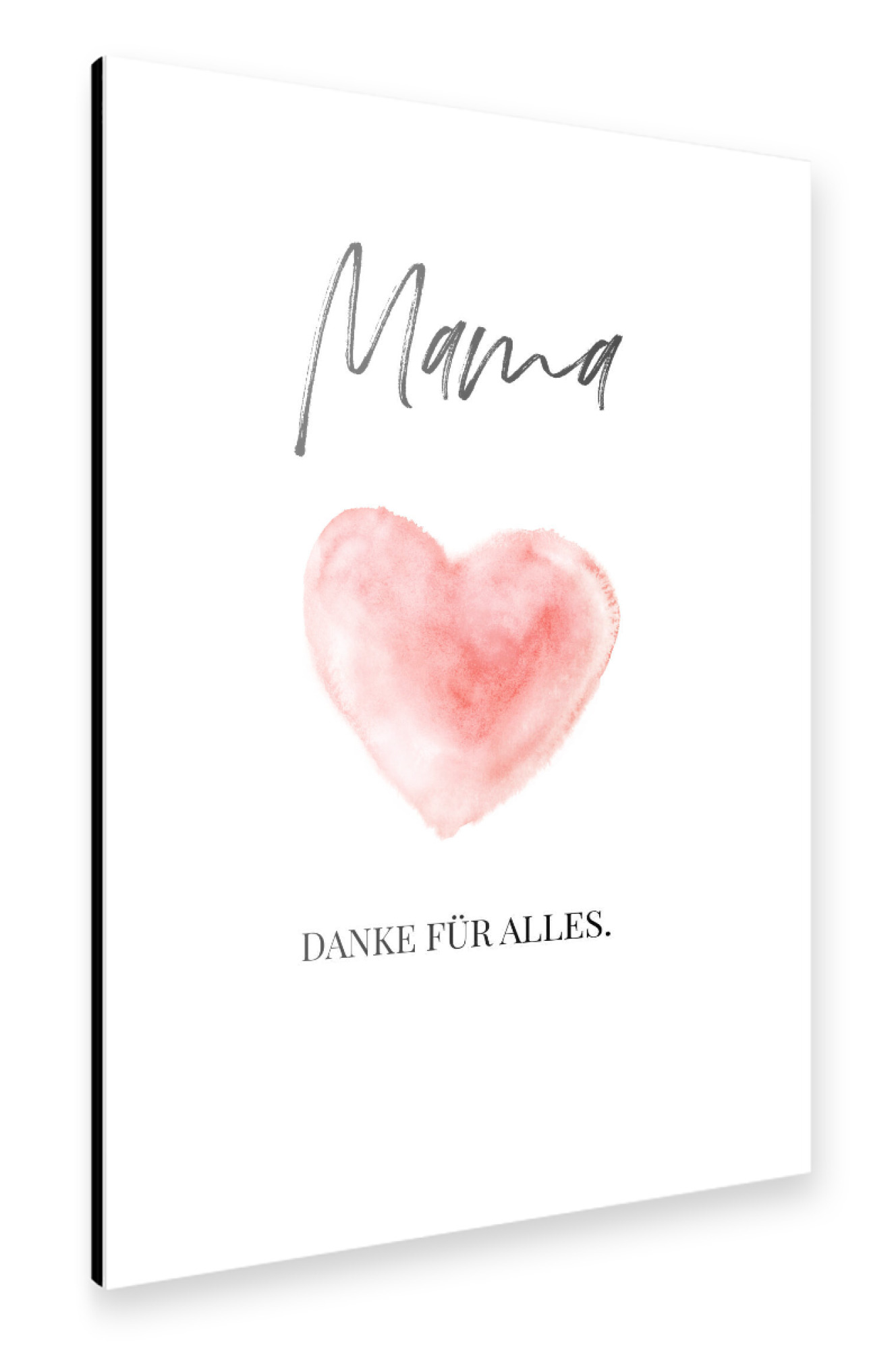 Alu-Dibond "Mama - danke für alles" 75x50 cm artboxONE