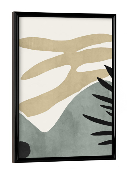 Poster mit schwarzem Rahmen "Mountain Flower" artboxONE - Abstrakt,Geometrie