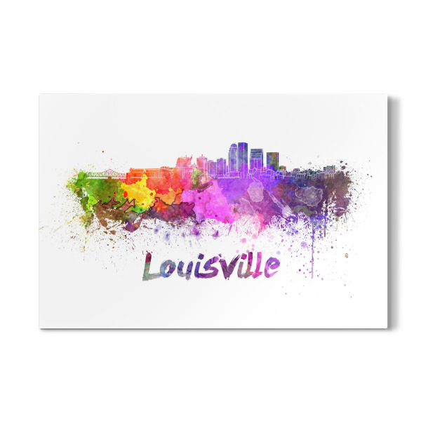 Galerie-Print "LOUISVILLE skyline in watercolor" 30x20 cm artboxONE